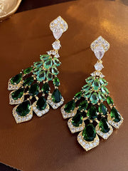 Vintage Green Zircon Earrings MSE00140