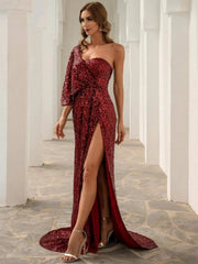 One Shoulder Prom Dress M0843