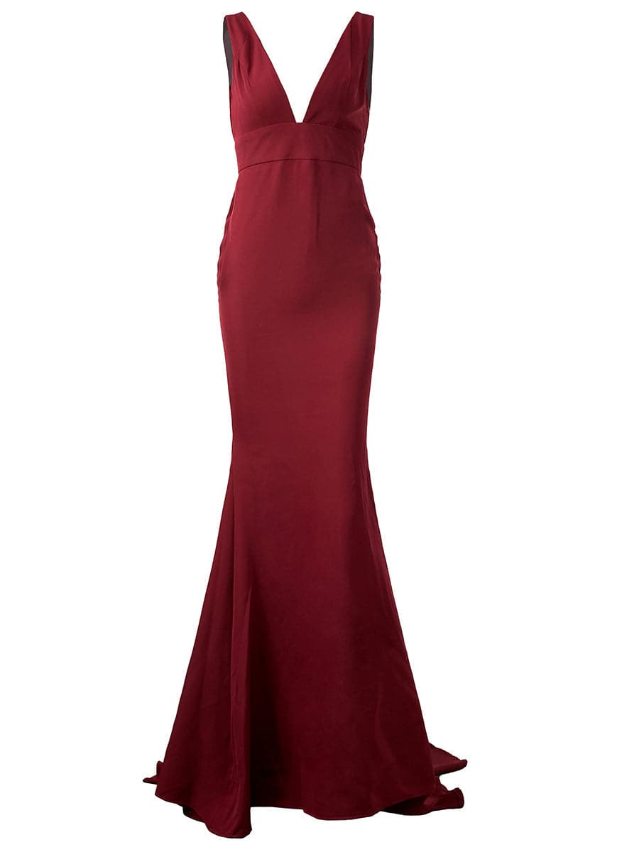 Deep V-neck Mermaid Prom Dress M0763