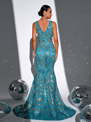 Classic Sequin Mermaid Evening Dress RM21600